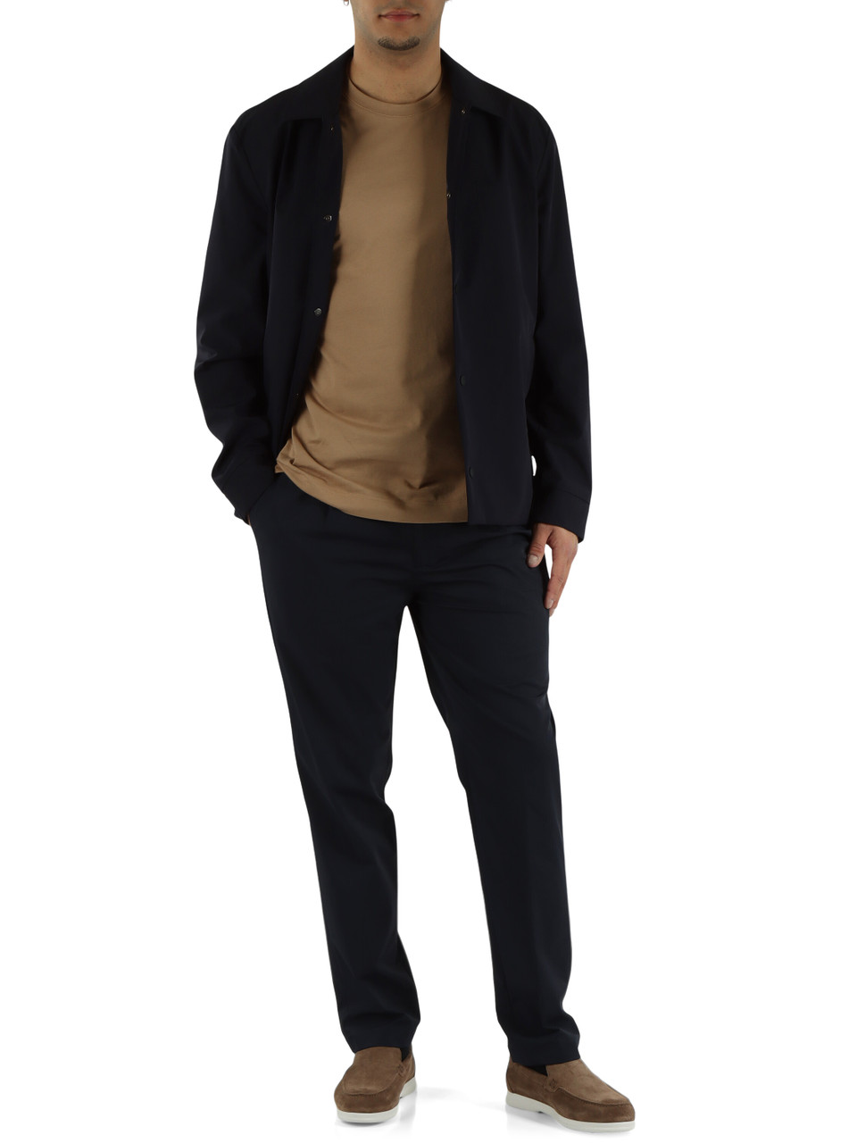 BLU SCURO | Pantalone in tessuto tecnico Second Skin