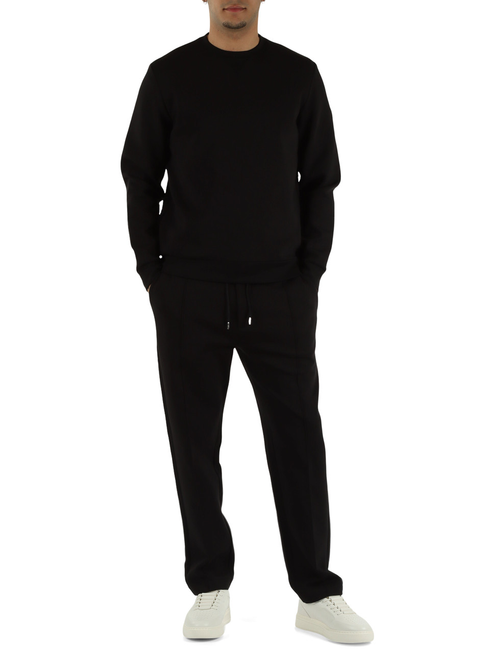 NERO | Pantalone in misto cotone Supima HE1420006