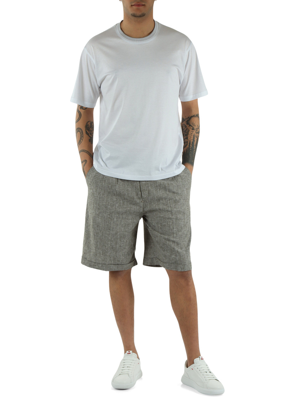 BIANCO | T-shirt GEMMA in cotone e modal