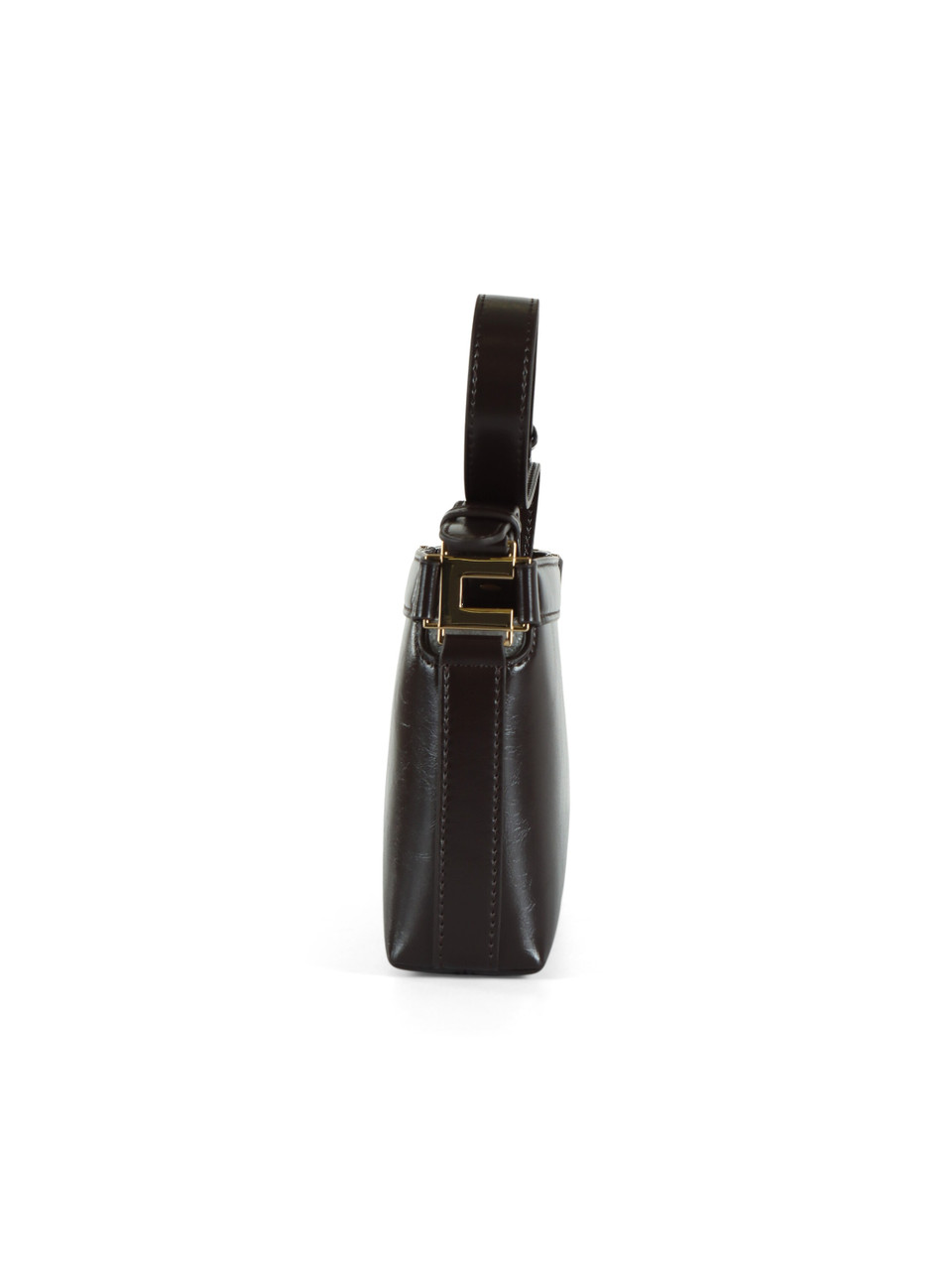 BRAUN | Schultertasche in Naplak-Optik