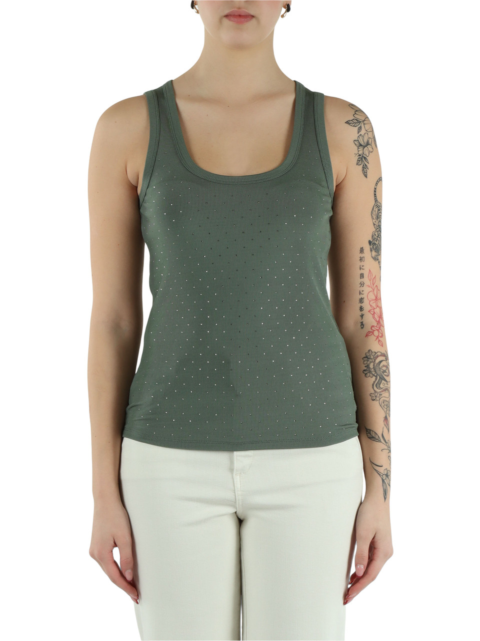 GRÜN | MONOCHROME: Viskose-Top ORATABLING