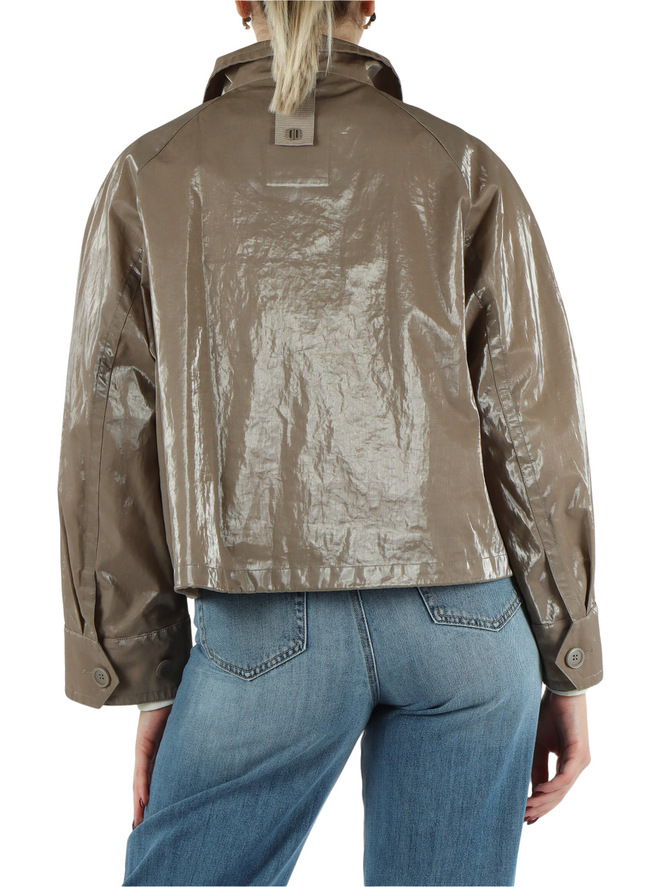 TORTORA | Giubbino in misto ramiè ELINA con gilet interno rimovibile