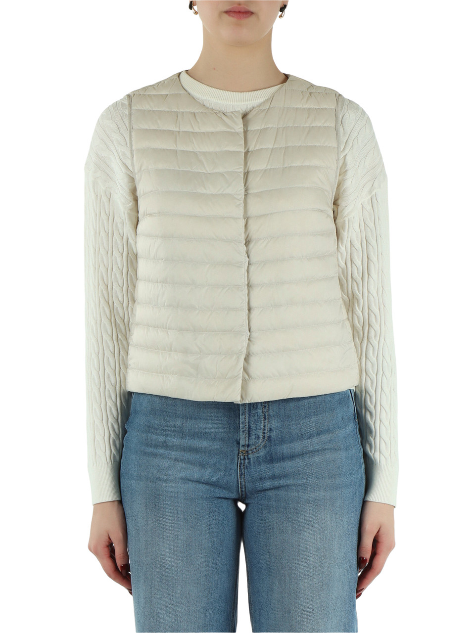 TORTORA | Giubbino in misto ramiè ELINA con gilet interno rimovibile