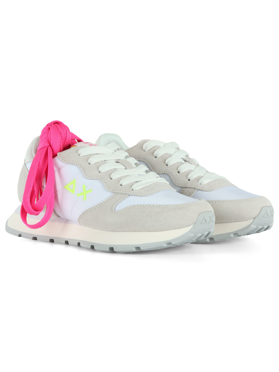 BIANCO | Sneakers in pelle e tessuto ALLY SOLID