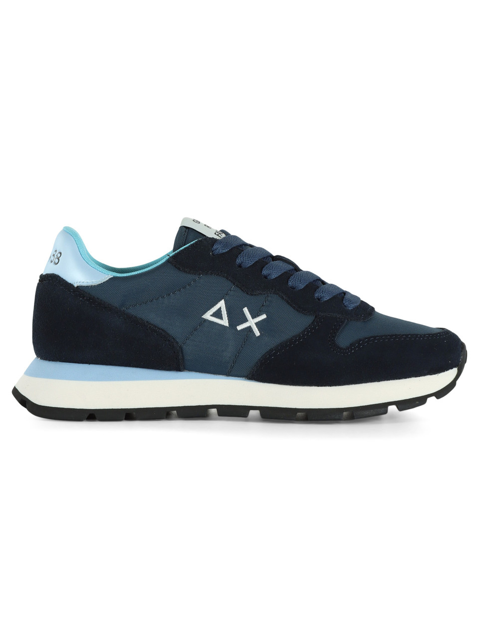 BLU SCURO | Sneakers in pelle e tessuto ALLY SOLID