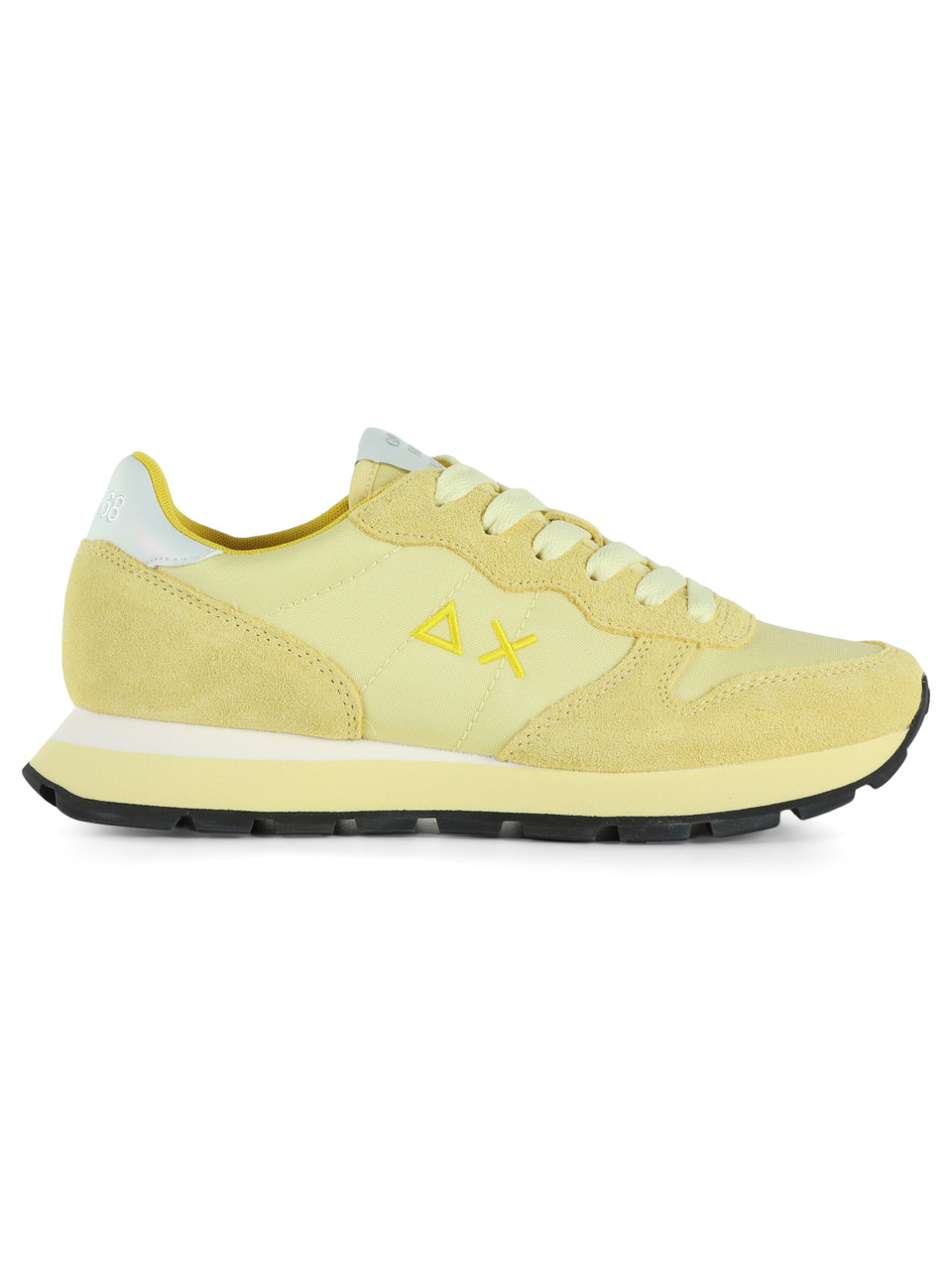GIALLO | Sneakers in pelle e tessuto ALLY SOLID