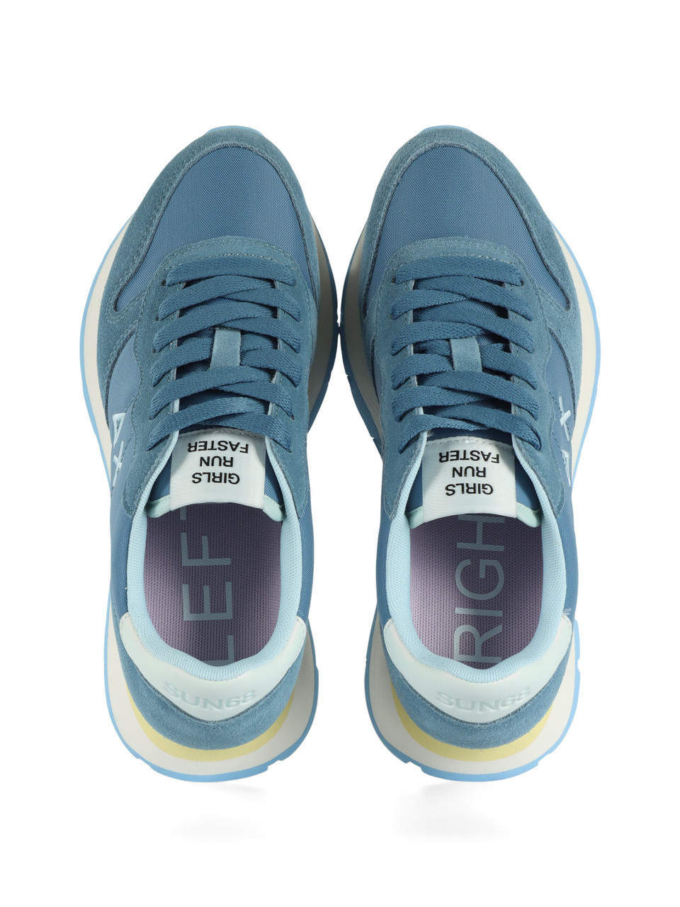 BLU CHIARO | Sneakers in pelle e tessuto ALLY SOLID