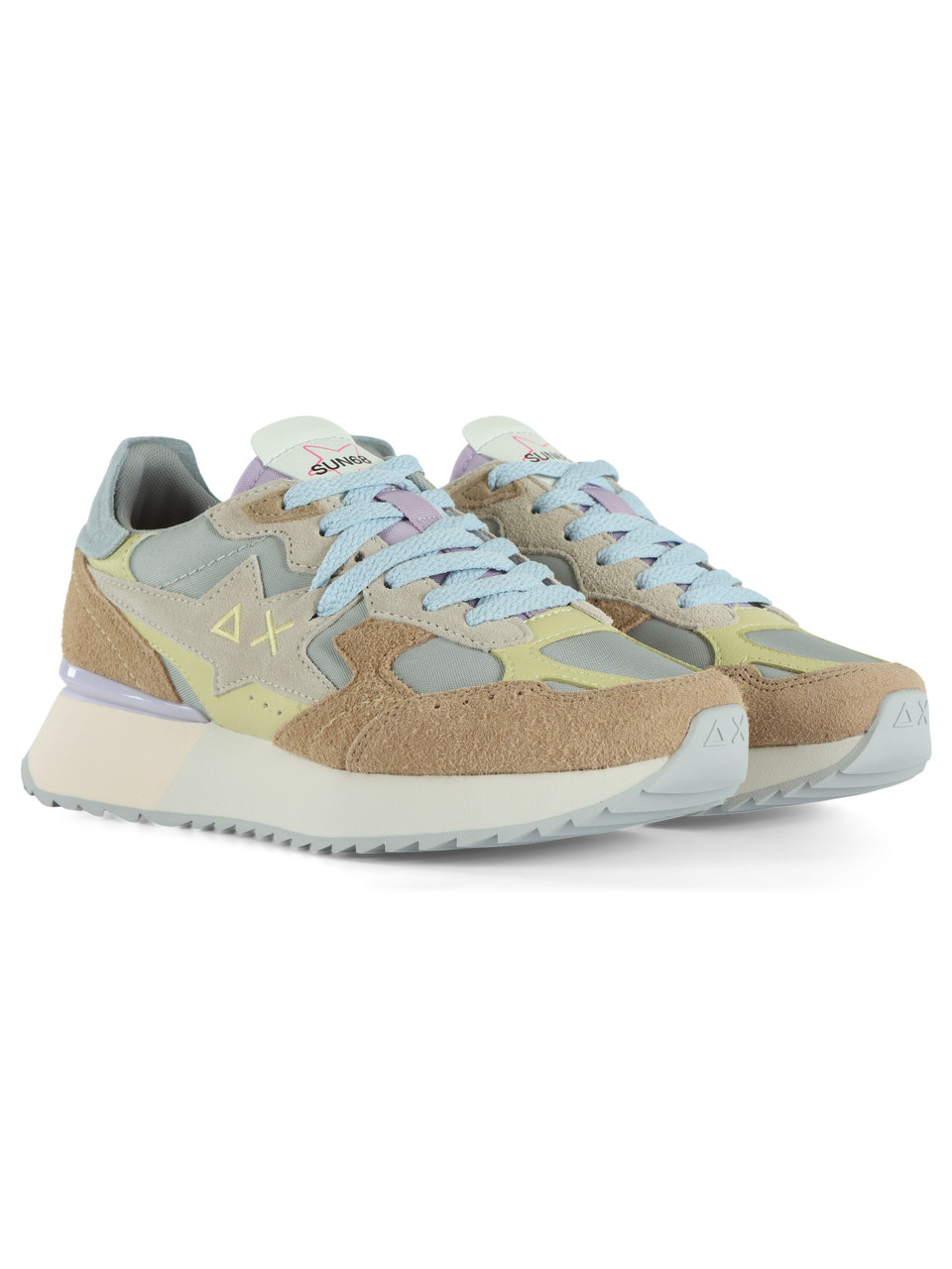 BEIGE | Sneakers in pelle e tessuto STARGILRL MULTICOLOR OPTION