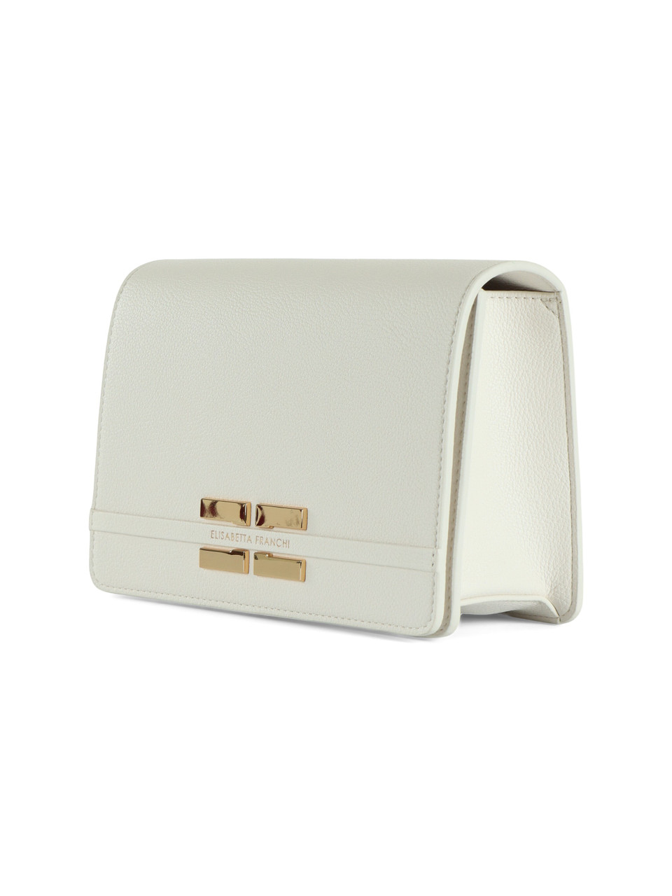 OFF WHITE | Borsa a tracolla con placca logo frontale