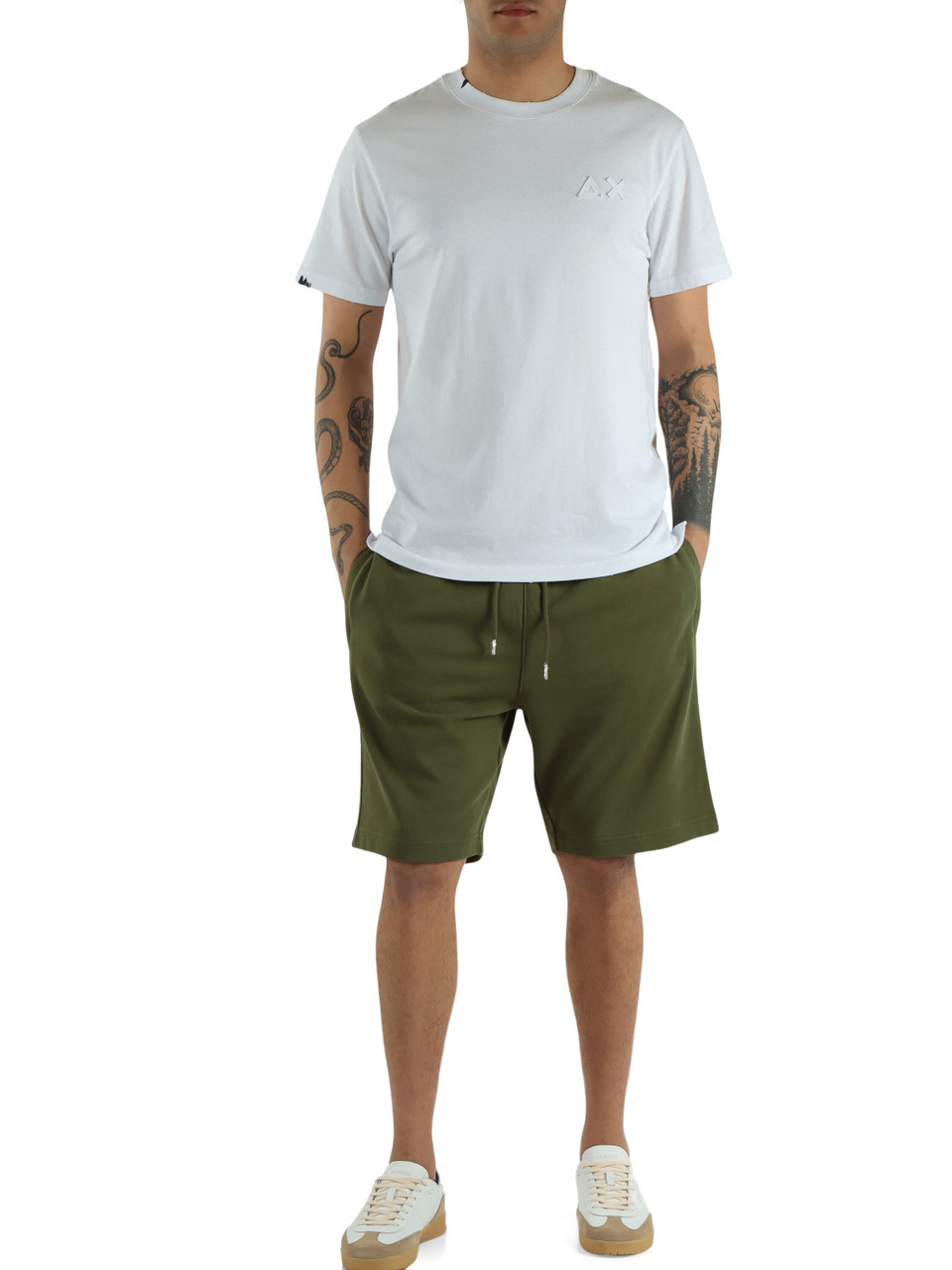 BIANCO | T-shirt in cotone effetto vintage