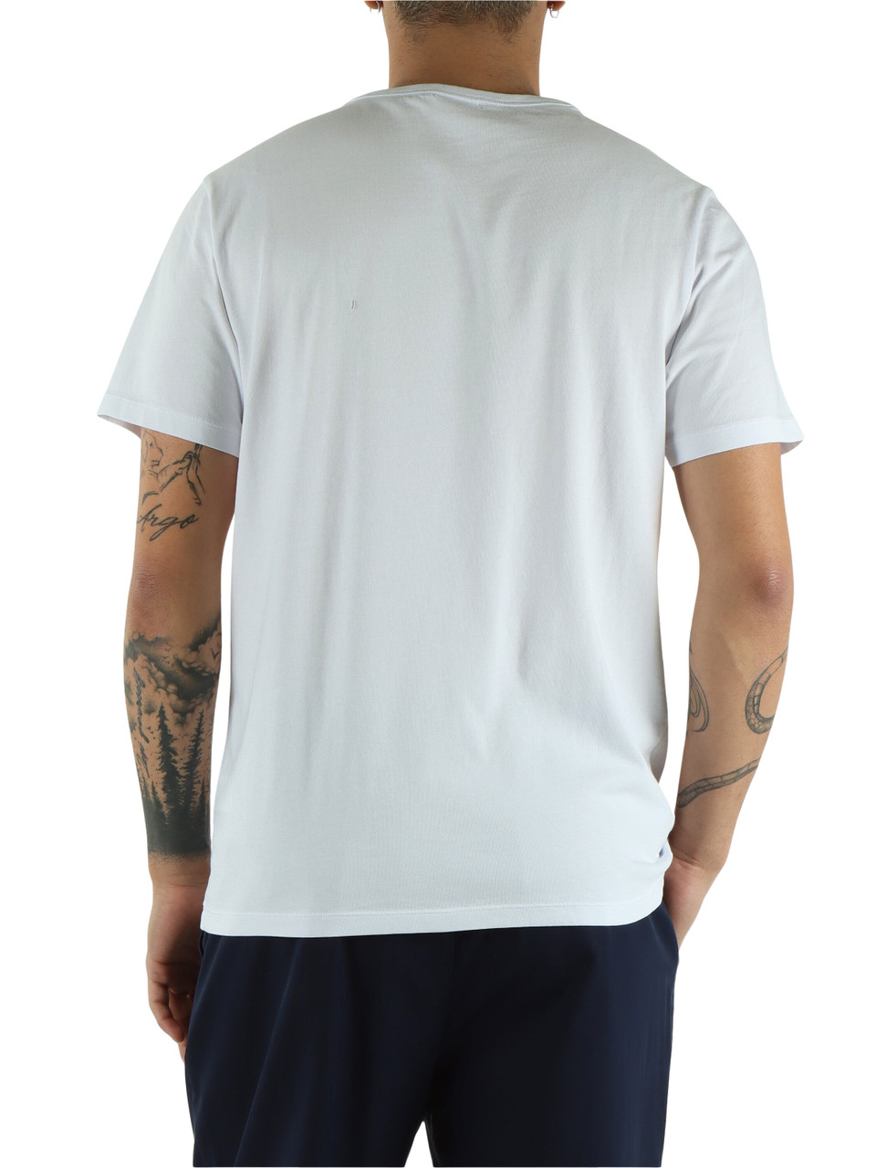 BIANCO | T-shirt in cotone con taschino frontale