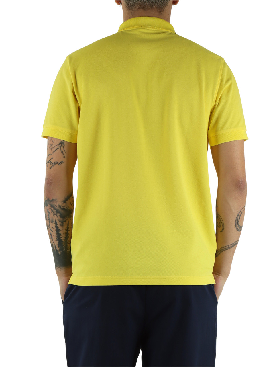GIALLO | Polo in cotone piquet stretch