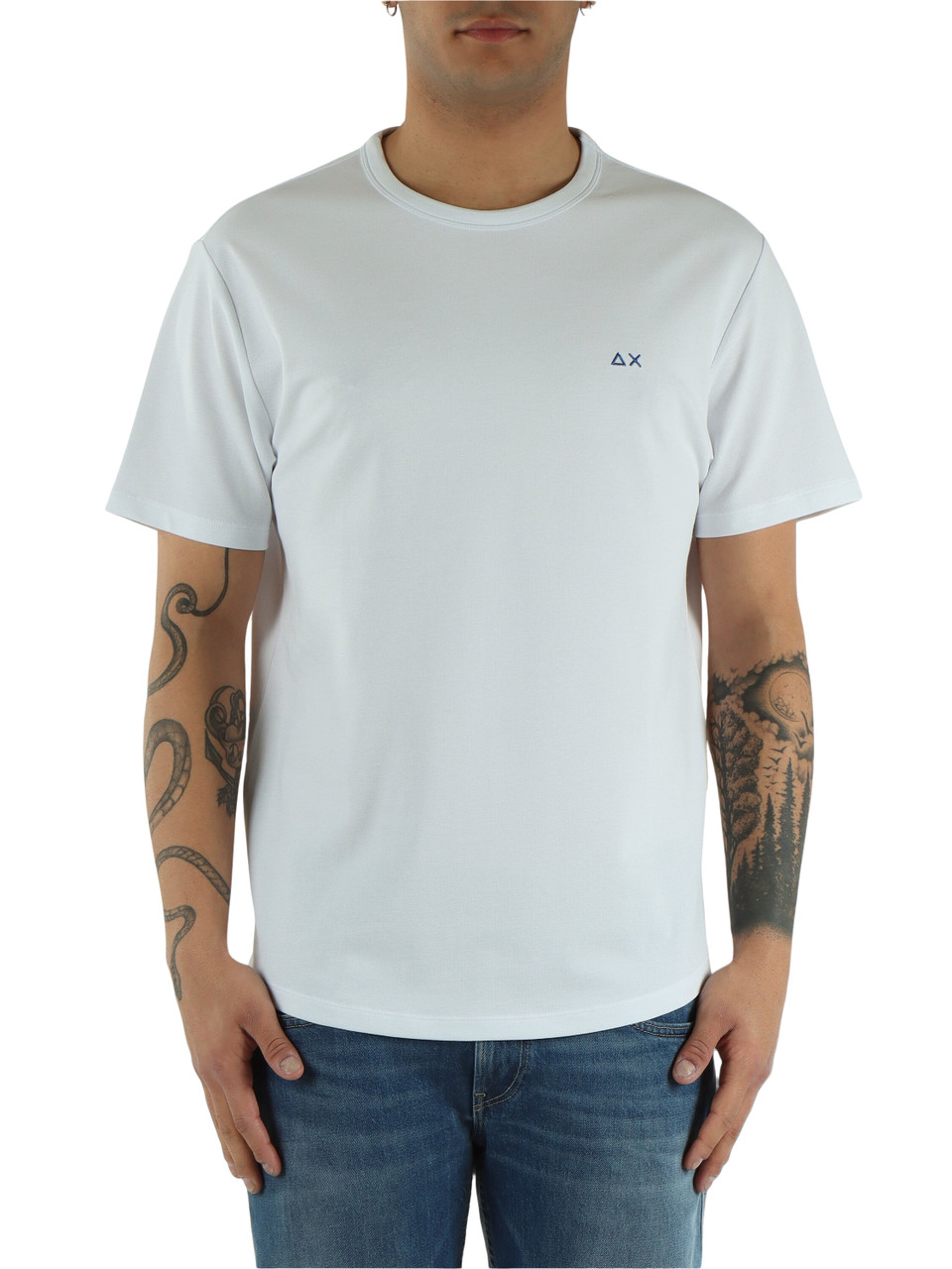 BIANCO | T-shirt in cotone piquet stretch