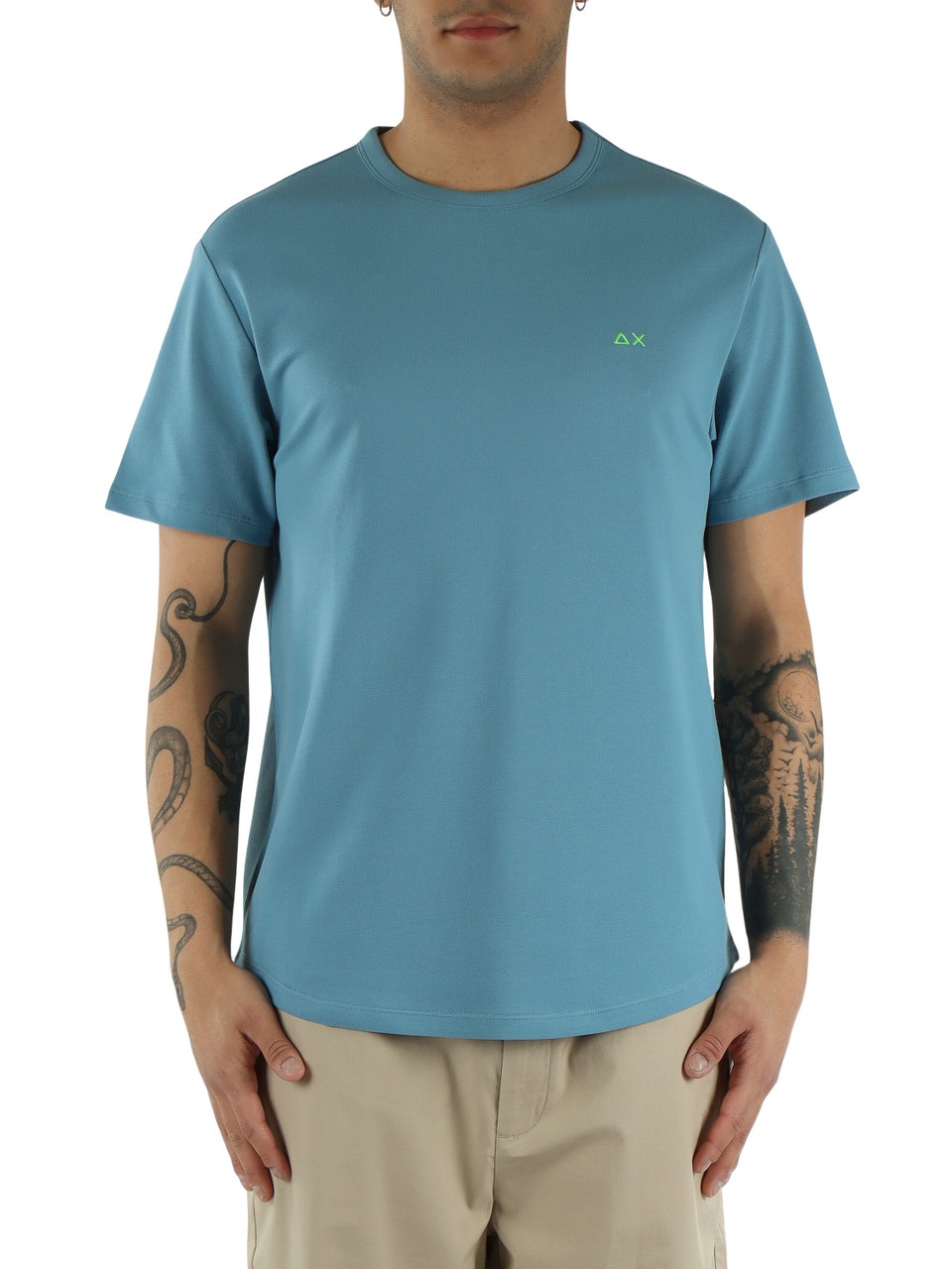AZZURRO | T-shirt in cotone piquet stretch