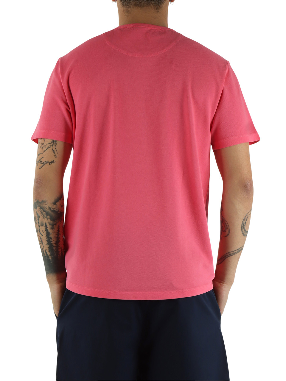 ROSA | T-shirt in cotone piquet stretch con ricamo logo