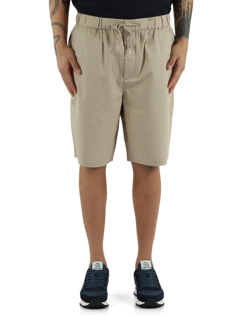 BEIGE | Bermuda comfort fit in misto cotone