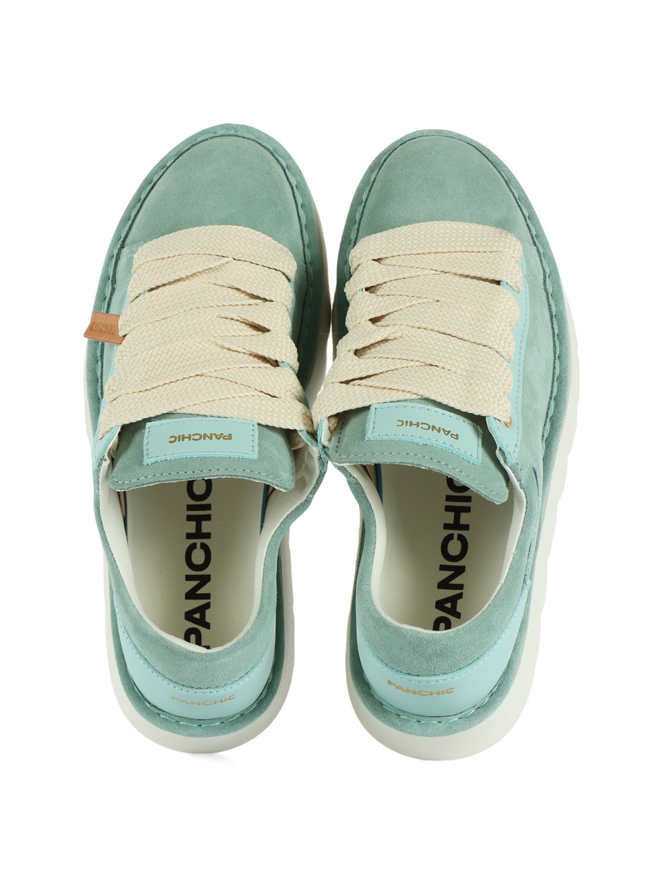 VERDE ACQUA | Scarpa stringata in suede P003