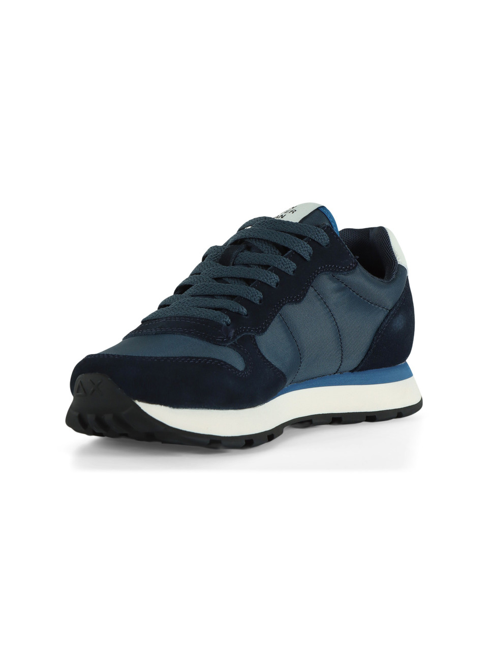 BLU SCURO | Sneakers in pelle e tessuto TOM SOLID