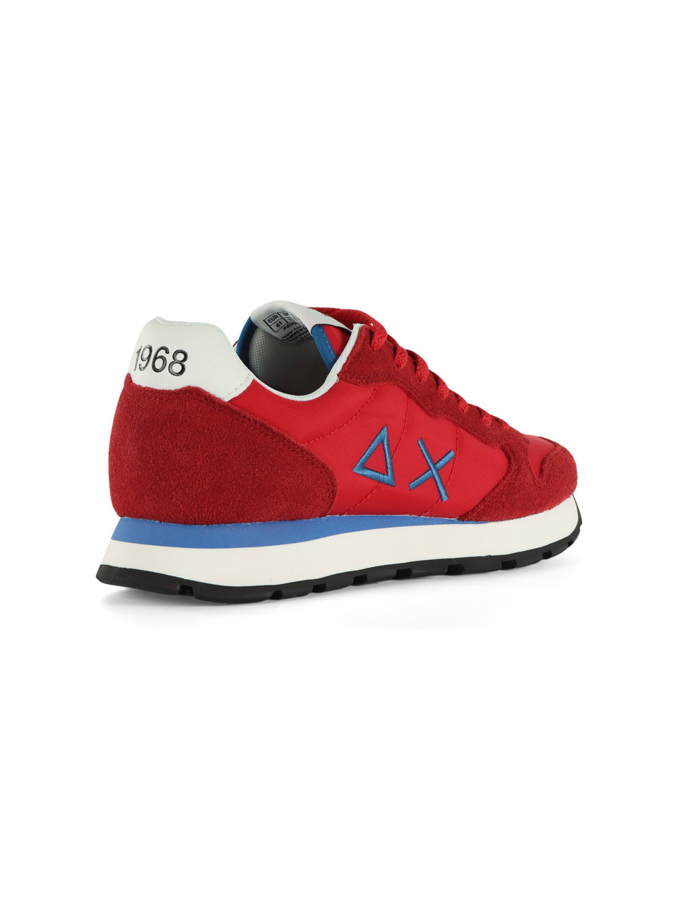ROSSO | Sneakers in pelle e tessuto TOM SOLID