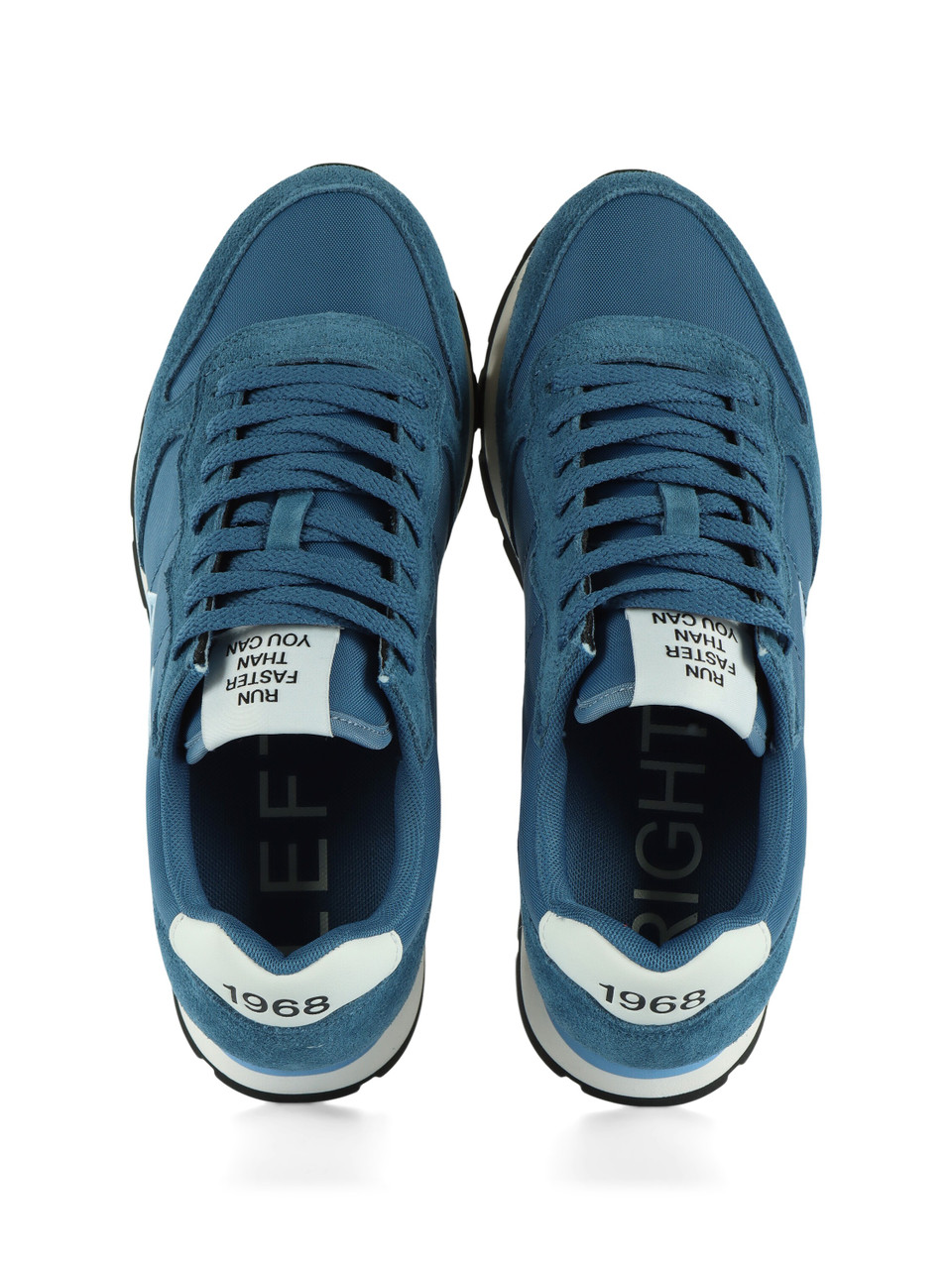 BLU CHIARO | Sneakers in pelle e tessuto TOM SOLID
