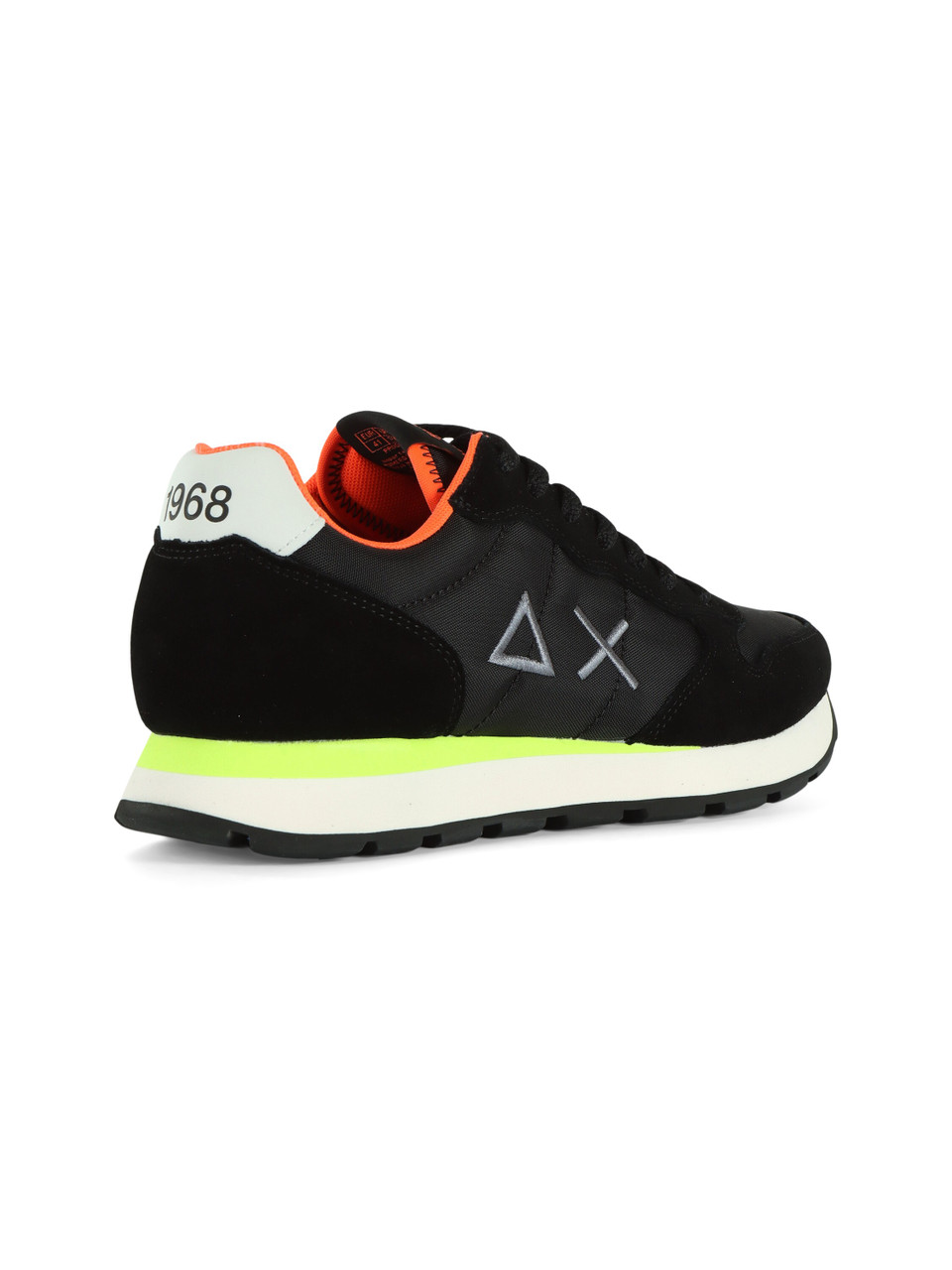 NERO | Sneakers in pelle e tessuto TOM FLUO