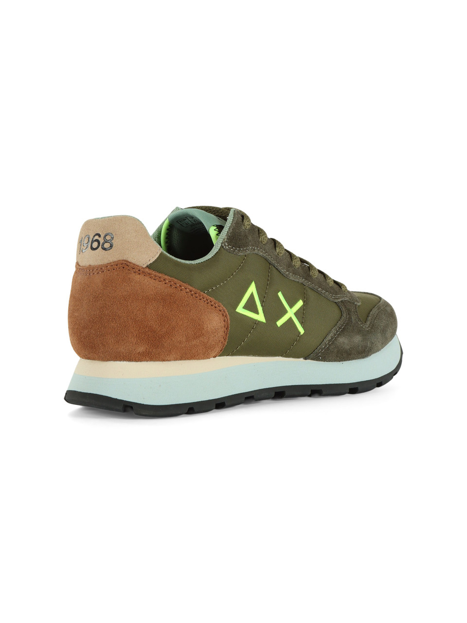 VERDE MILITARE | Sneakers in pelle e tessuto TOM MULTICOLOR