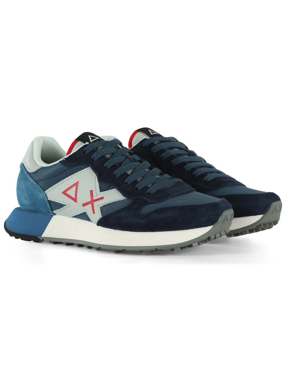 BLU SCURO | Sneakers in pelle e tessuto JAKI 2.0 SOLID