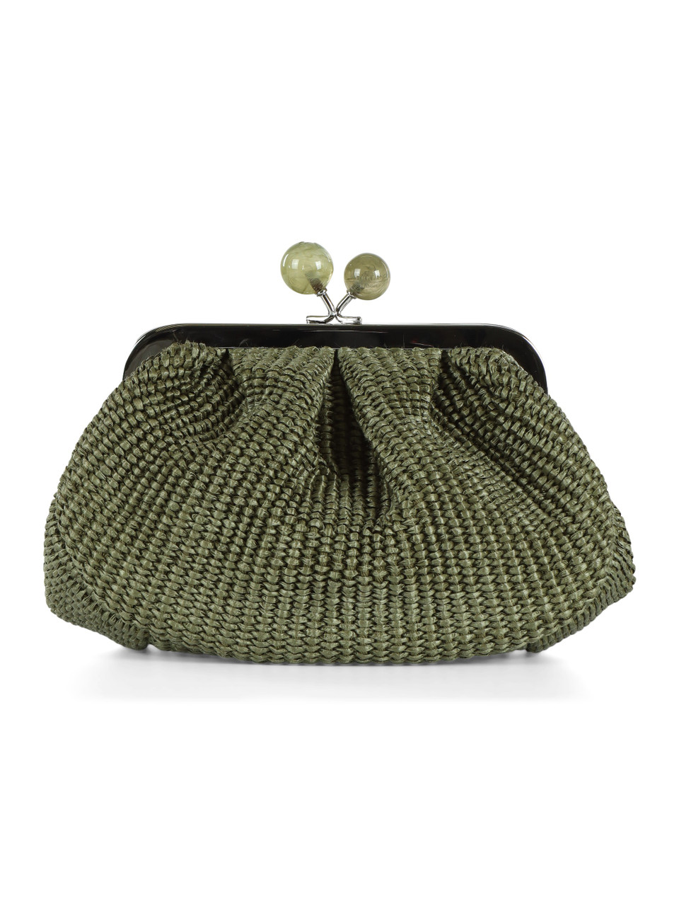 VERDE | Pasticcino bag effetto rafia PALMAS