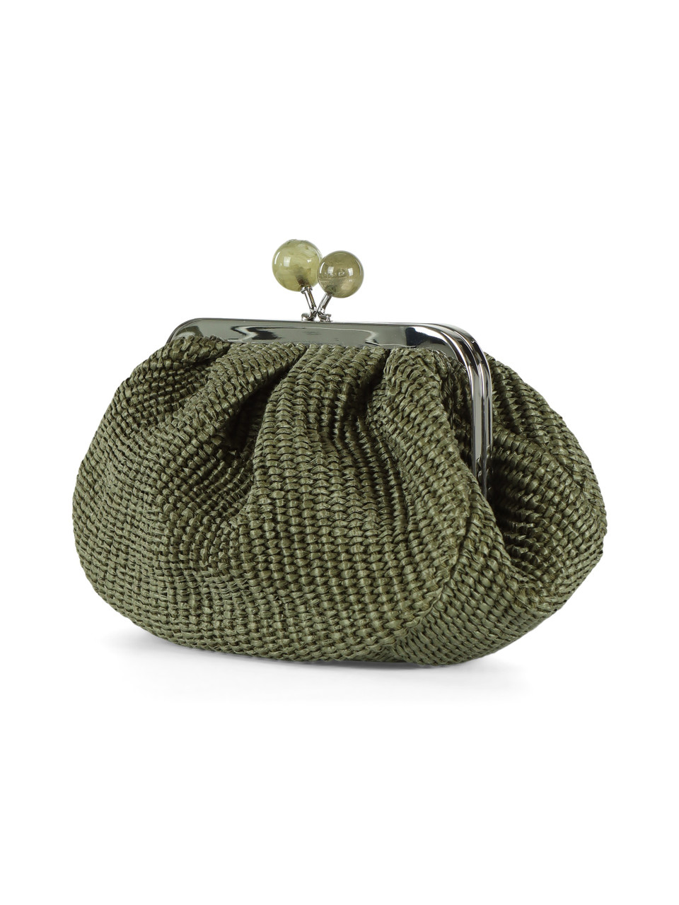VERDE | Pasticcino bag effetto rafia PALMAS