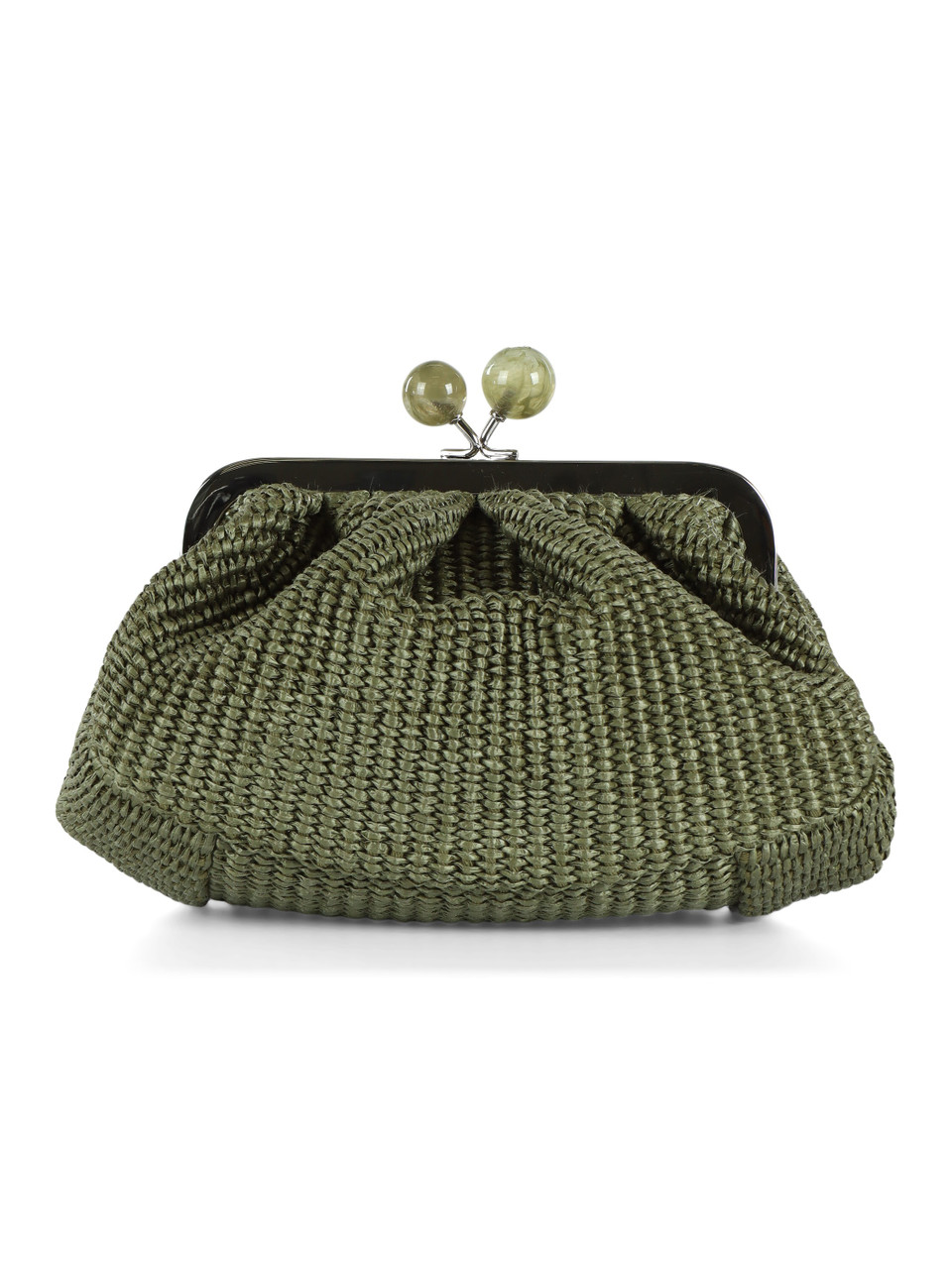 VERDE | Pasticcino bag effetto rafia PALMAS