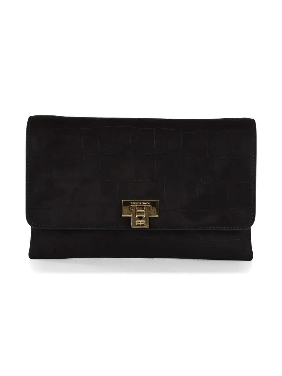 NERO | Pochette in ecosuede stampa cocco