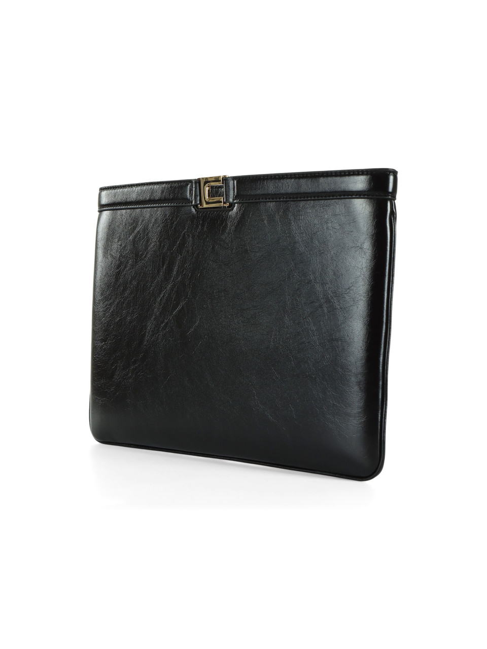 NERO | Borsa a busta effetto naplak