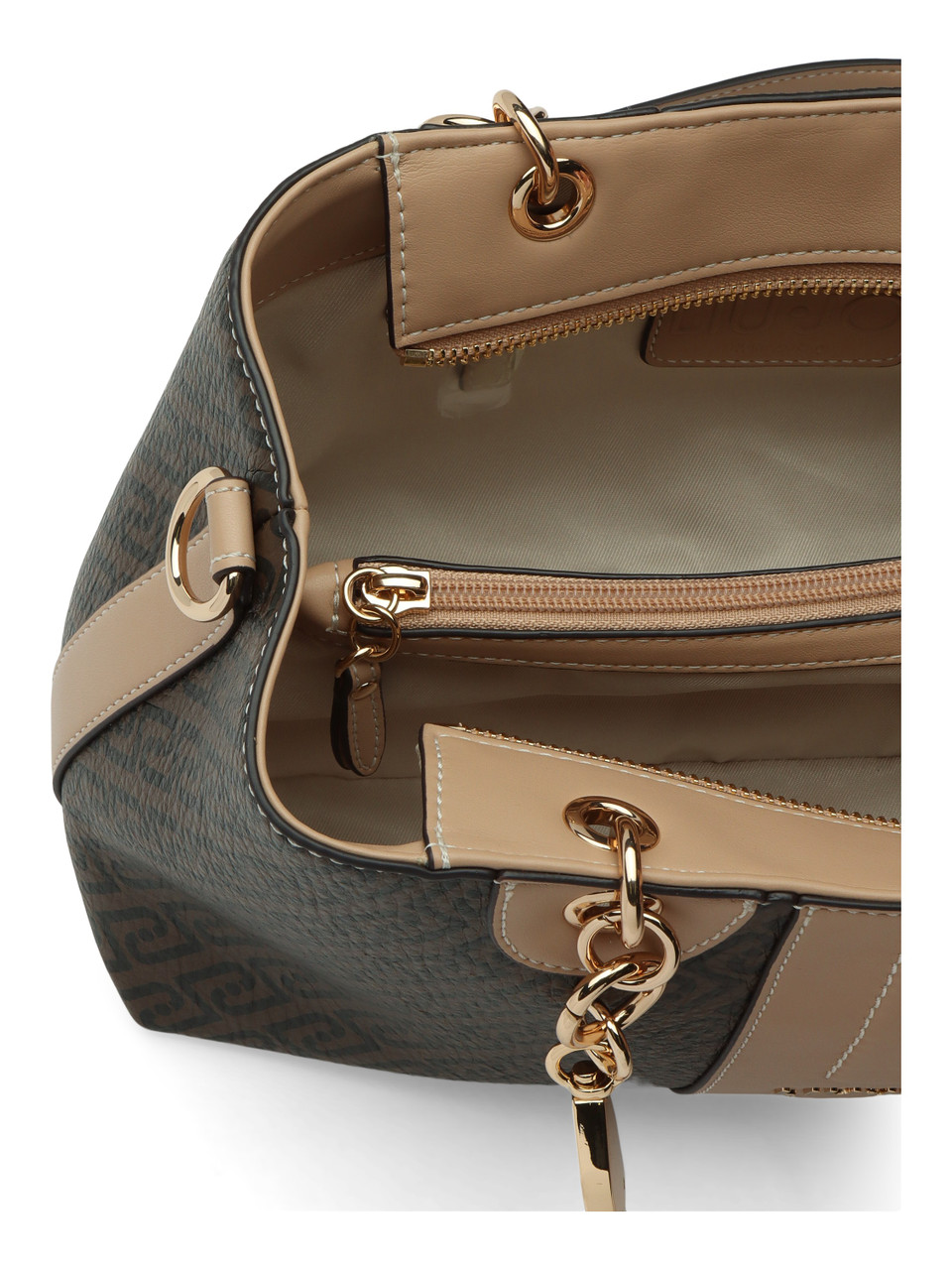 MARRONE | Borsa EMATITE Tote Small con stampa logo
