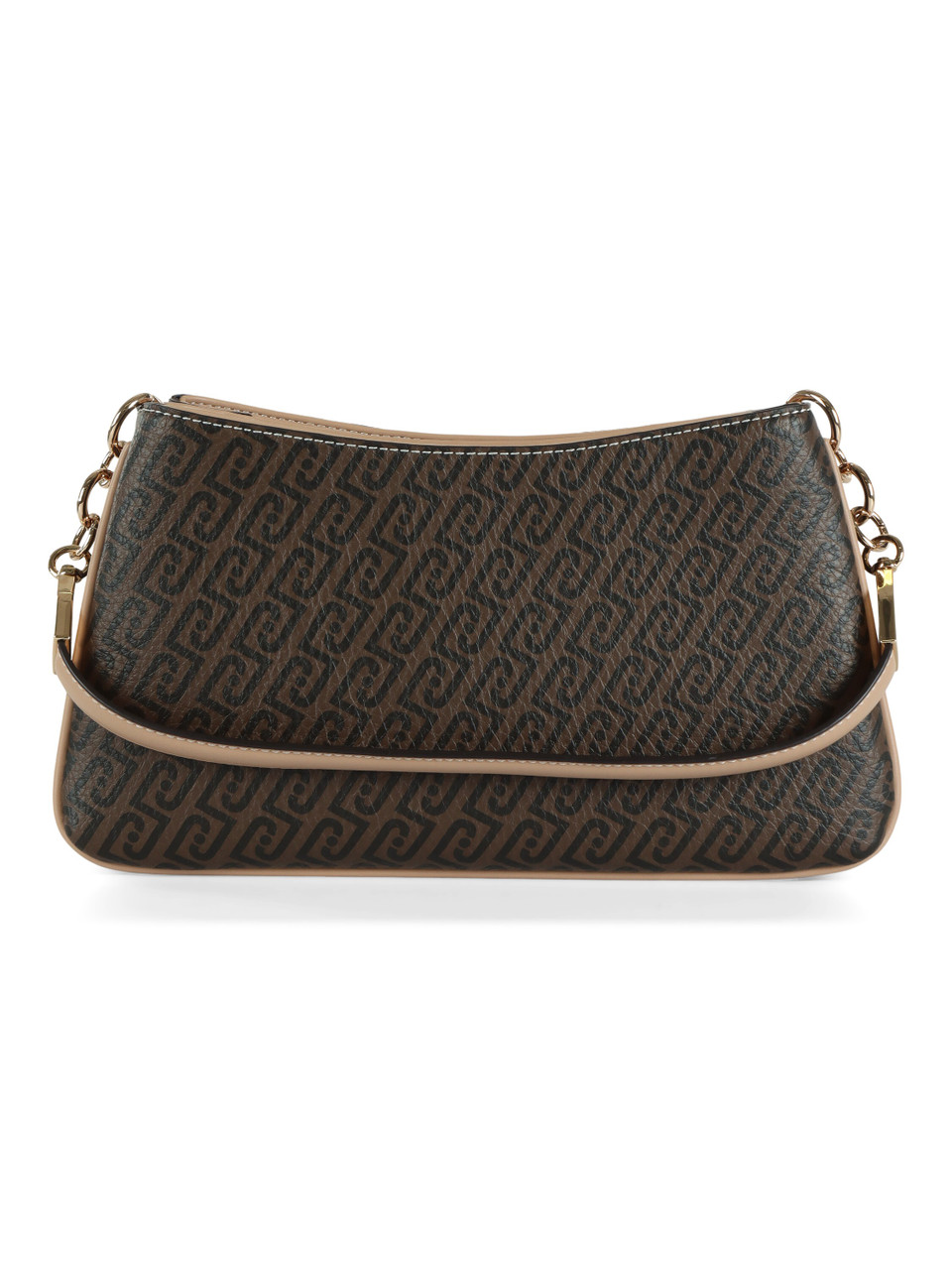 MARRONE | Borsa a tracolla EMATITE Small con stampa logo