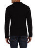 NERO | Cardigan camicia in misto lana merinos Zegna Baruffa Lane Borgosesia