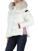 BIANCO | Piumino trapuntato con cappuccio TAKAN RP MID FUR