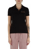 NERO | Polo in misto cotone e modal con stampa logo