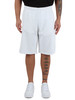 BIANCO | Pantaloncini sportivi regular fit in cotone garzato