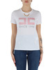 BIANCO | T-shirt in cotone con catena logo