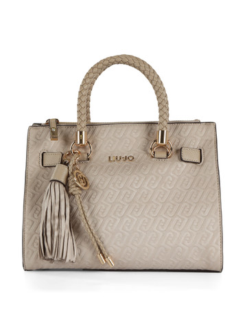 BEIGE | Borsa a mano in ecosuede MANH Small