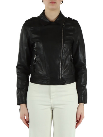 NERO | Giacca chiodo in pelle CICLONE
