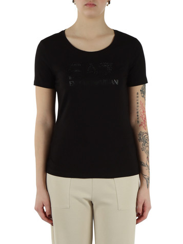 NERO | T-shirt in cotone stretch slim fit