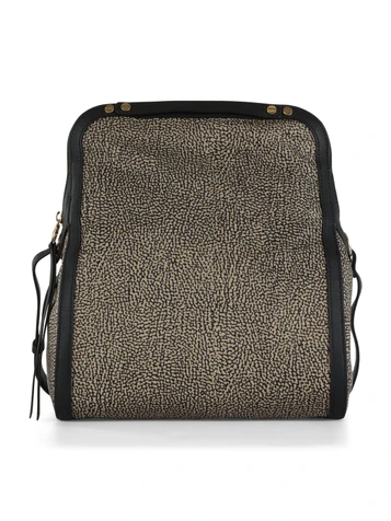NERO | Borsa cross over Frame in tessuto OP