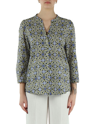 BLU | Camicia stampata in cotone GIURATO