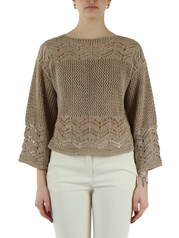 CAMMELLO | Maglia in misto cotone e viscosa FILOVIA