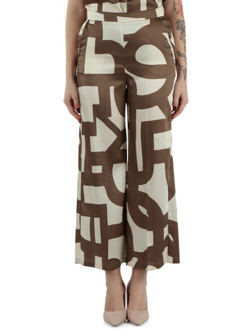 TORTORA | Pantalone gamba larga ALBERO in twill