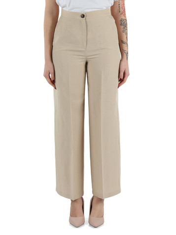 BEIGE | Pantalone in lino e viscosa PERA