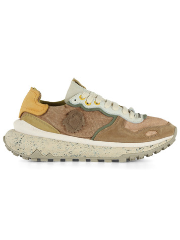 MARRONE CHIARO | Sneakers CHACRONA METTA LINO WHITEWISP