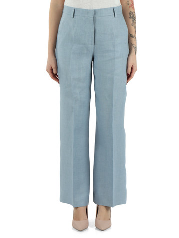AZZURRO | Pantalone MALIZIA in canvas di lino