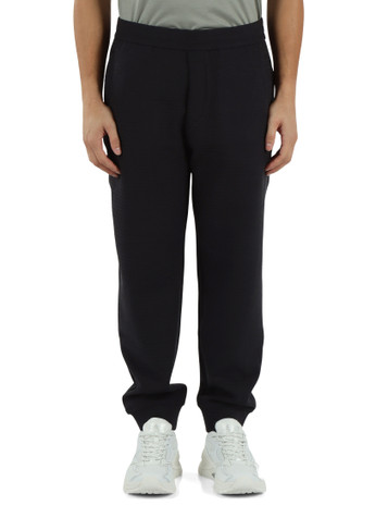 BLU SCURO | Pantalone sportivo regular fit con scritta logo all over